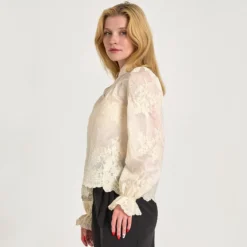 Angel embroidery blouse