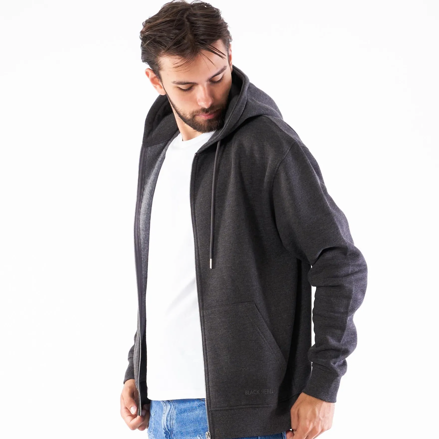 Basic full zip hoodie