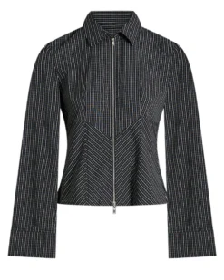 Cath check zip shirt
