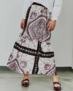 Fie long paisley skirt