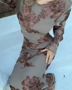 Floraic mesh dress