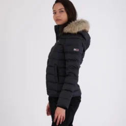 Hooded down jacket
