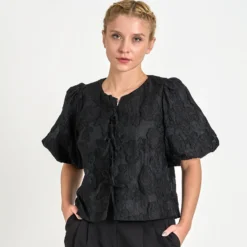 Ines jaquard blouse