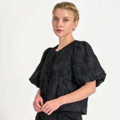Ines jaquard blouse