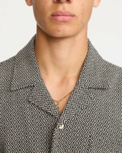Jaquard SS Cuban Shirt