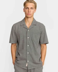 Jaquard SS Cuban Shirt