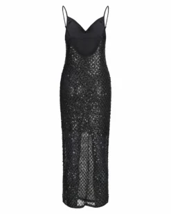 JXFIE GLITTER LONG DRESS