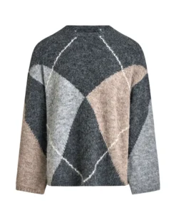 Liana fluffy knit blouse
