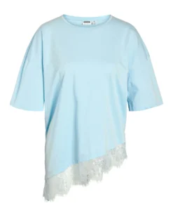 NMEASY LACE DETAIL T-SHIRT