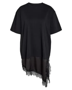 NMFILLA OVERSIZE SATIN LACE TEE