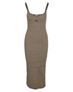 NMJUDY STRIPED MIDI DRESS