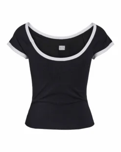 NMTWIN S/S O-NECK CONTRAST TEE
