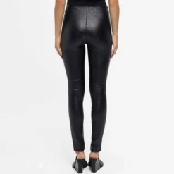 Objbelle coated glitter leggings