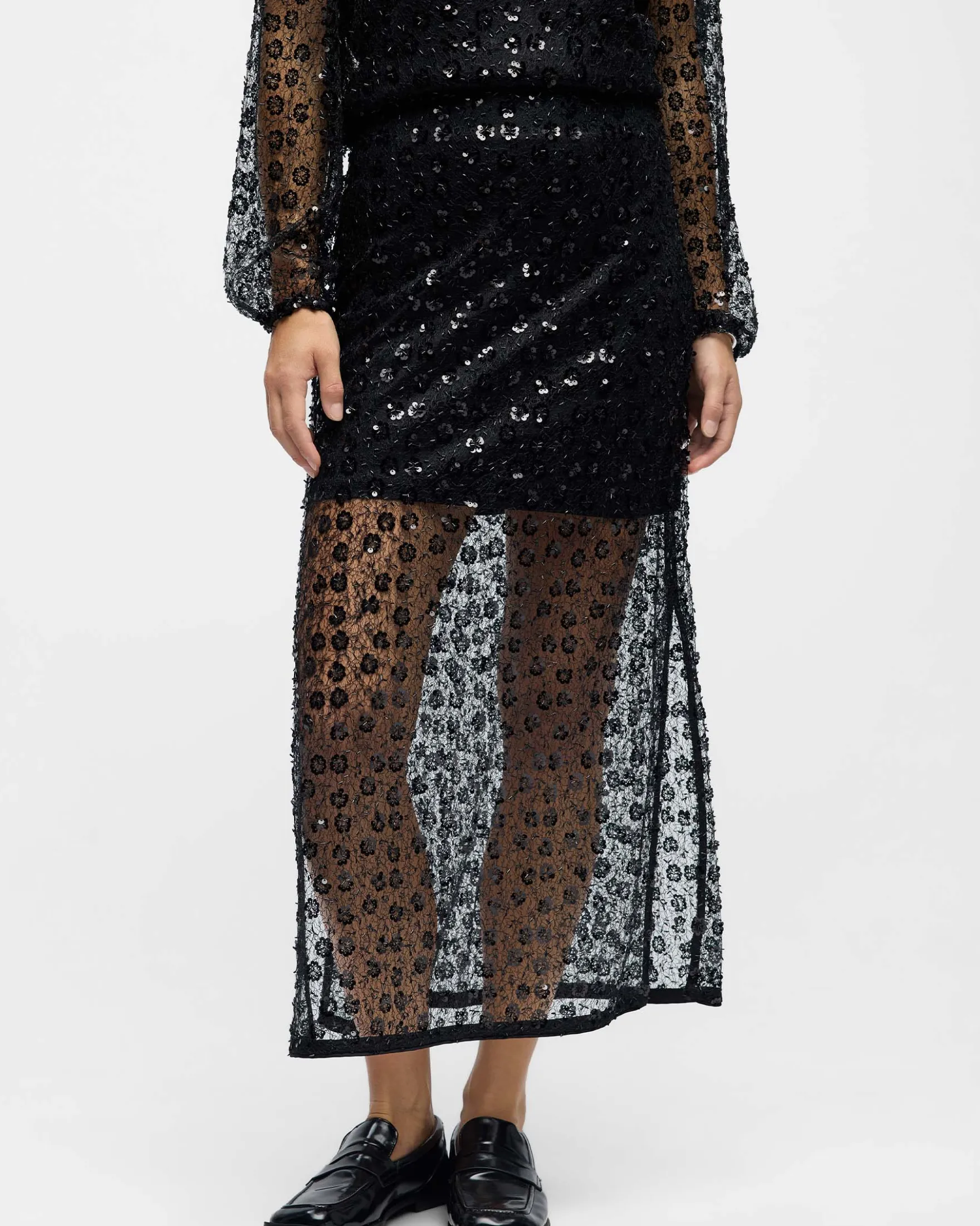 OBJMAISY HW LONG SKIRT