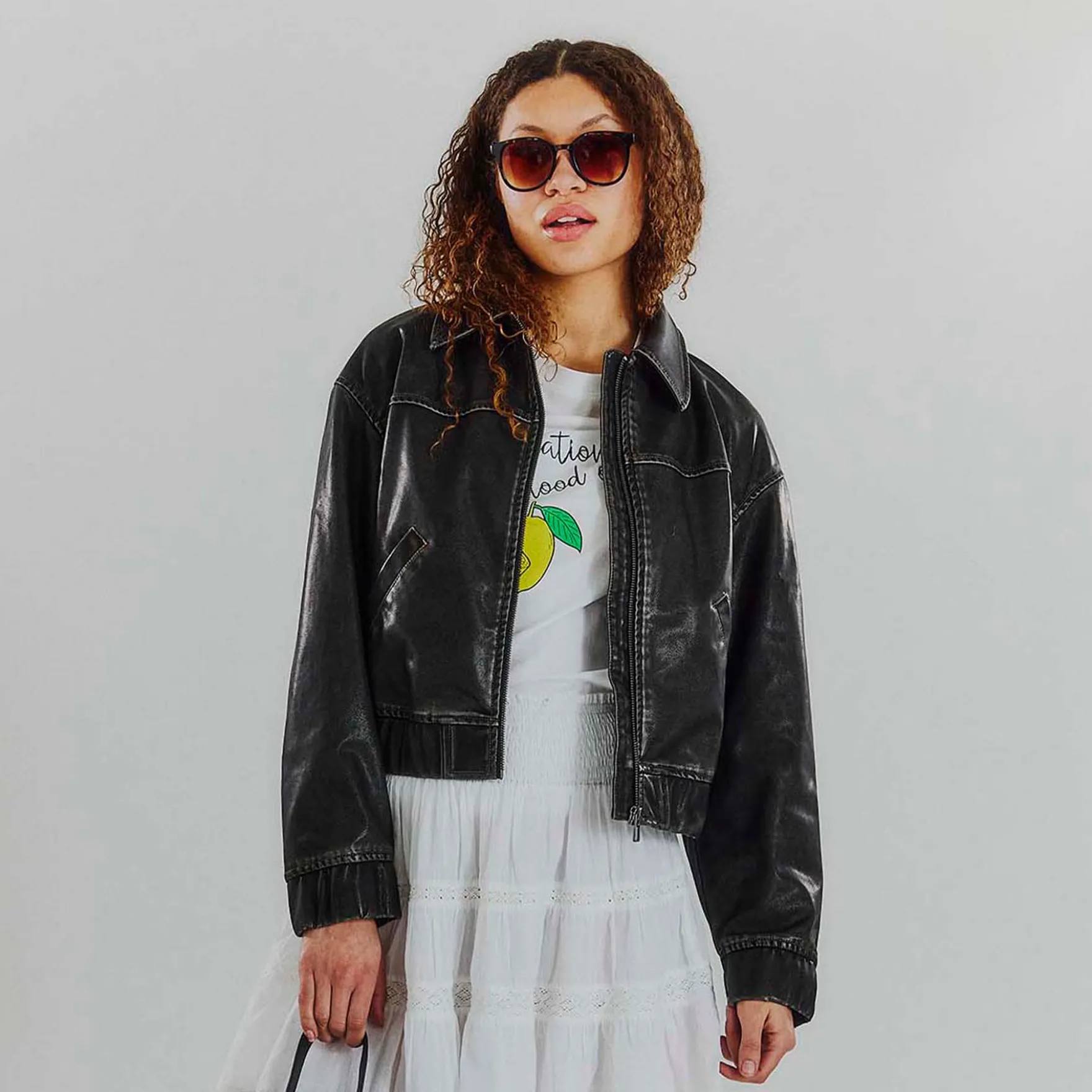 Objscarlet biker jacket