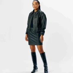 Objscarlet biker jacket