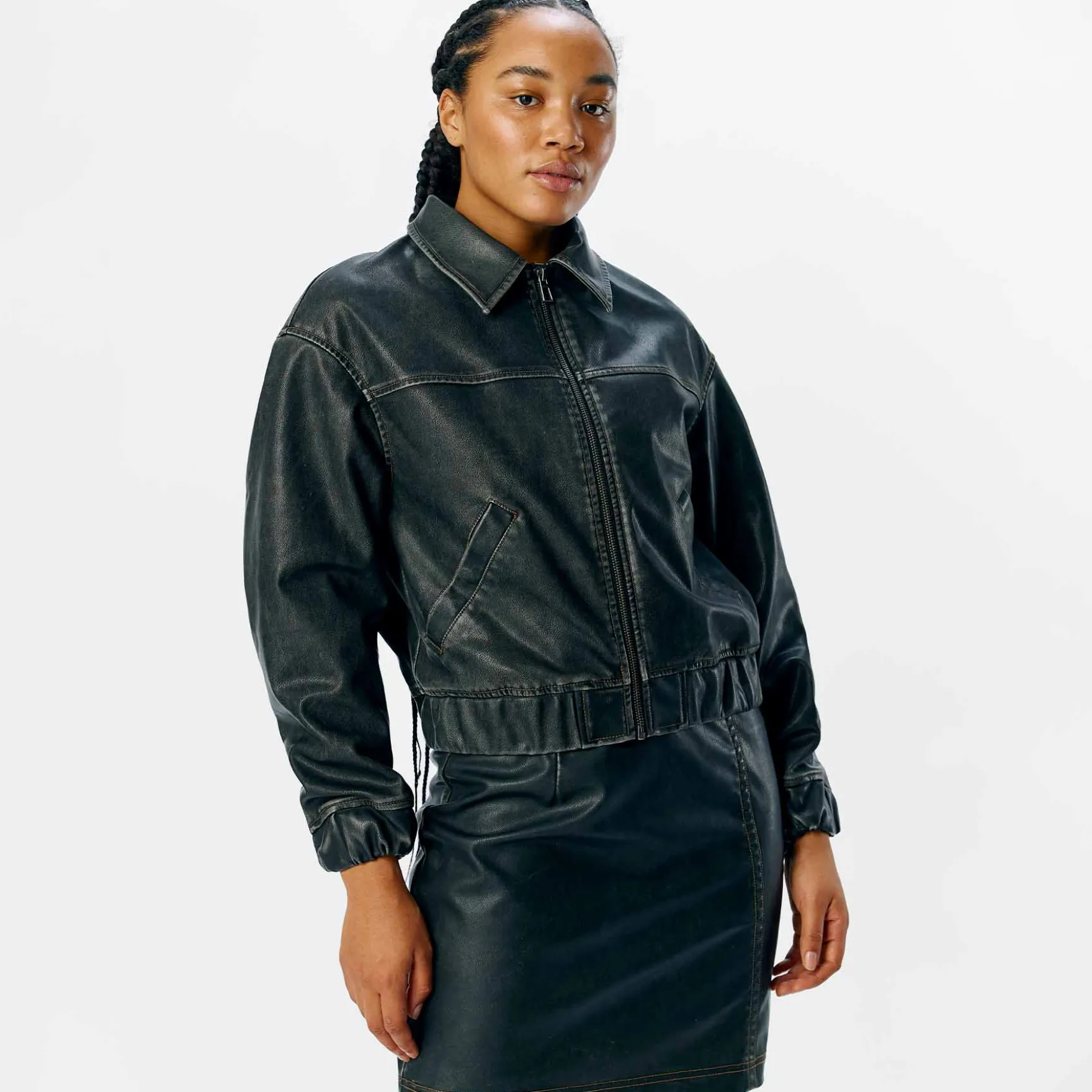 Objscarlet biker jacket