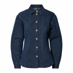 Pcfabia ls fitted denim shirt