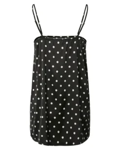 PCJYTTA STRAP SATIN TOP