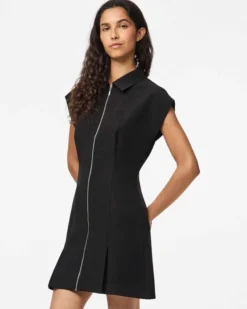 PCMORGAN SL SHORT ZIP DRESS