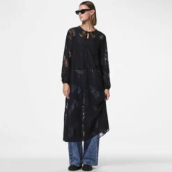 Pcnorinne ls midi dress
