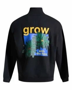 Printed Boxy Half Zip