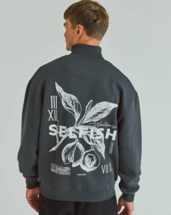 Printed Boxy Half Zip