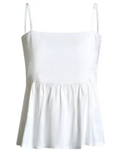 Purlelly linen top