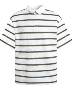 Striped polo ss tee