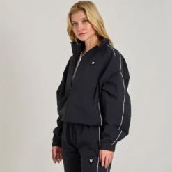 Wwade crinkle track top